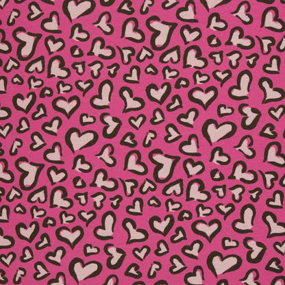 French Terry  "Hearts" by Christiane Zielinski