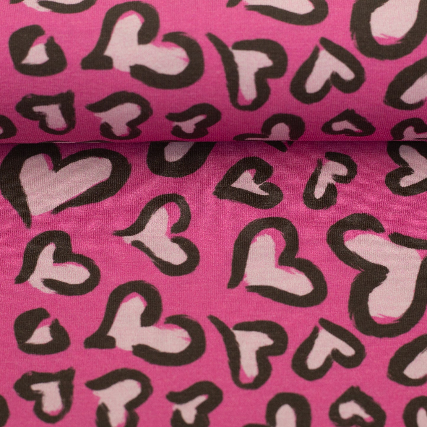 French Terry  "Hearts" by Christiane Zielinski