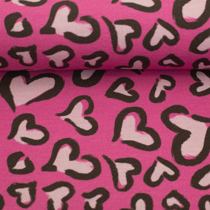 French Terry  "Hearts" by Christiane Zielinski