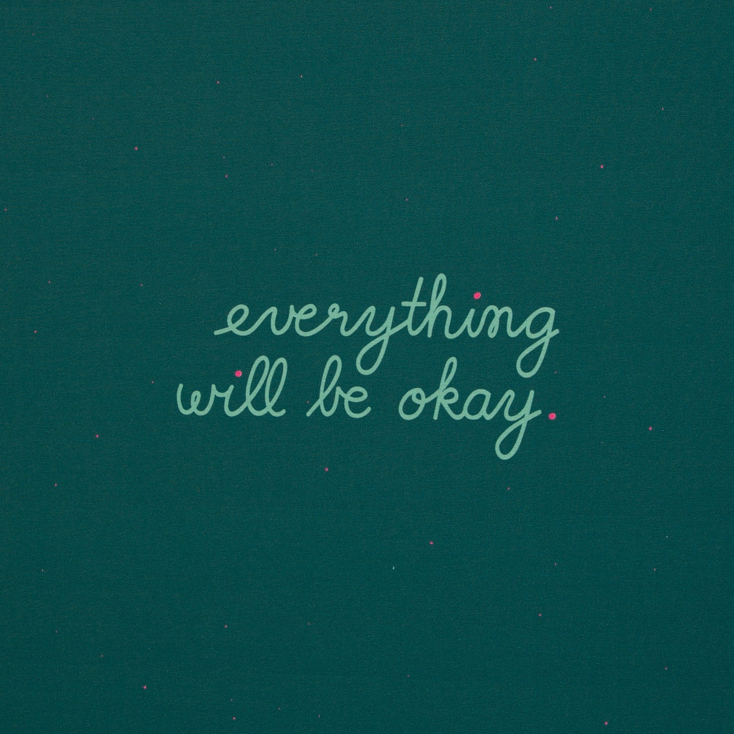 French Terry Panel „Everything will be okay“ by Käselotti
