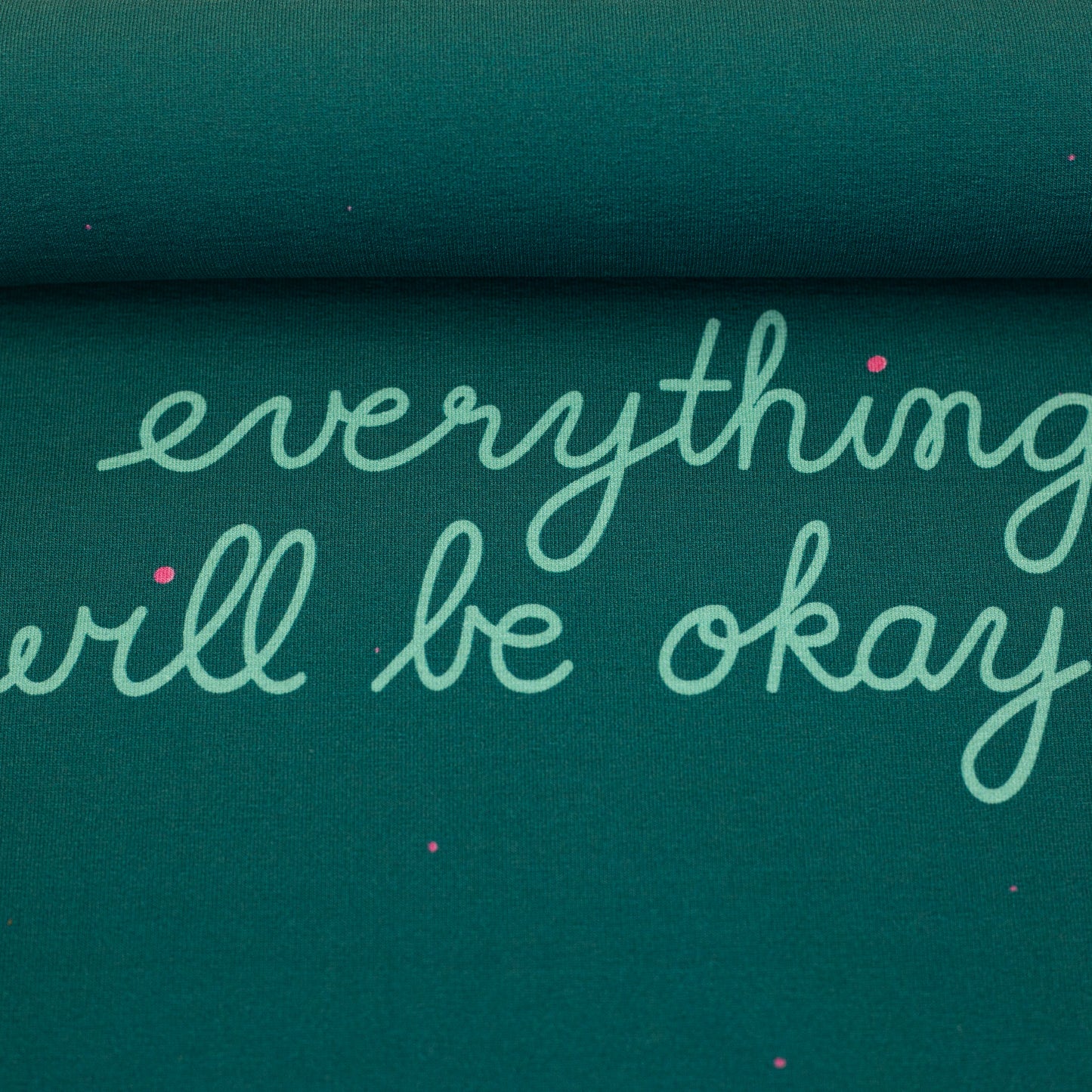 French Terry Panel „Everything will be okay“ by Käselotti
