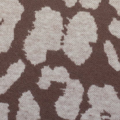 Swafing Strickstoff Emily aus Baumwolle mit modernem Leomuster für Pullover, Cardigans und Kleider