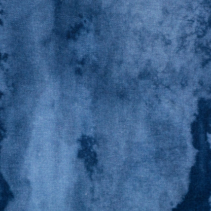 Blauer Swafing Softsweat On The Rocks by Thorsten Berger mit abstraktem Ton-in-Ton-Muster in Navy und verschiedenen Blautönen