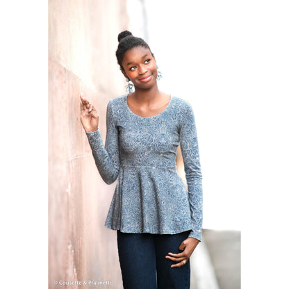 Jersey Autumn Damask by Bienvenido Colorido- swafing