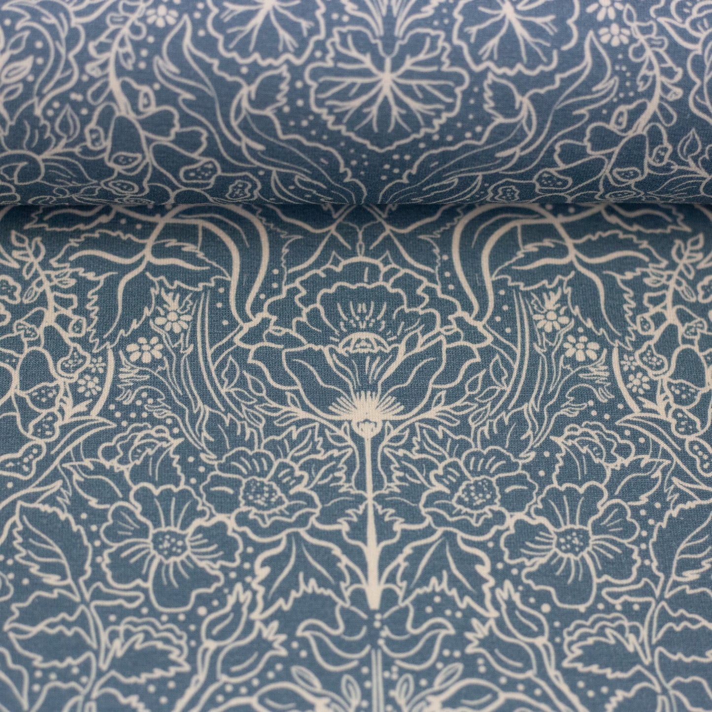 Jersey Autumn Damask by Bienvenido Colorido- swafing