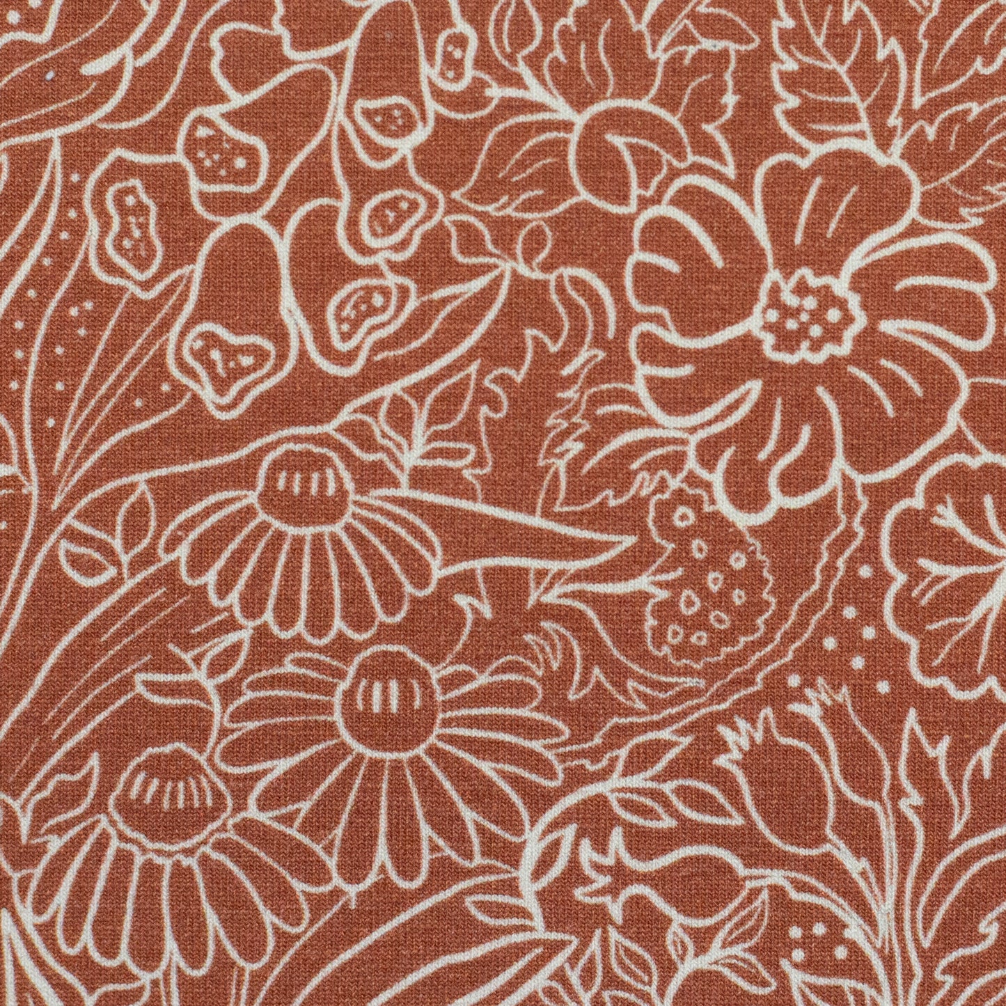 Jersey Autumn Damask by Bienvenido Colorido- swafing