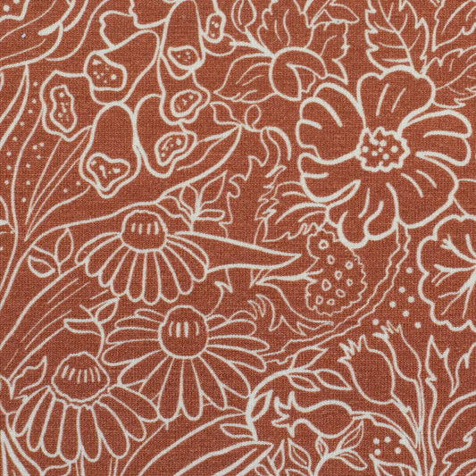 Jersey Autumn Damask by Bienvenido Colorido- swafing