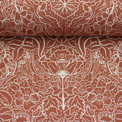 Jersey Autumn Damask by Bienvenido Colorido- swafing