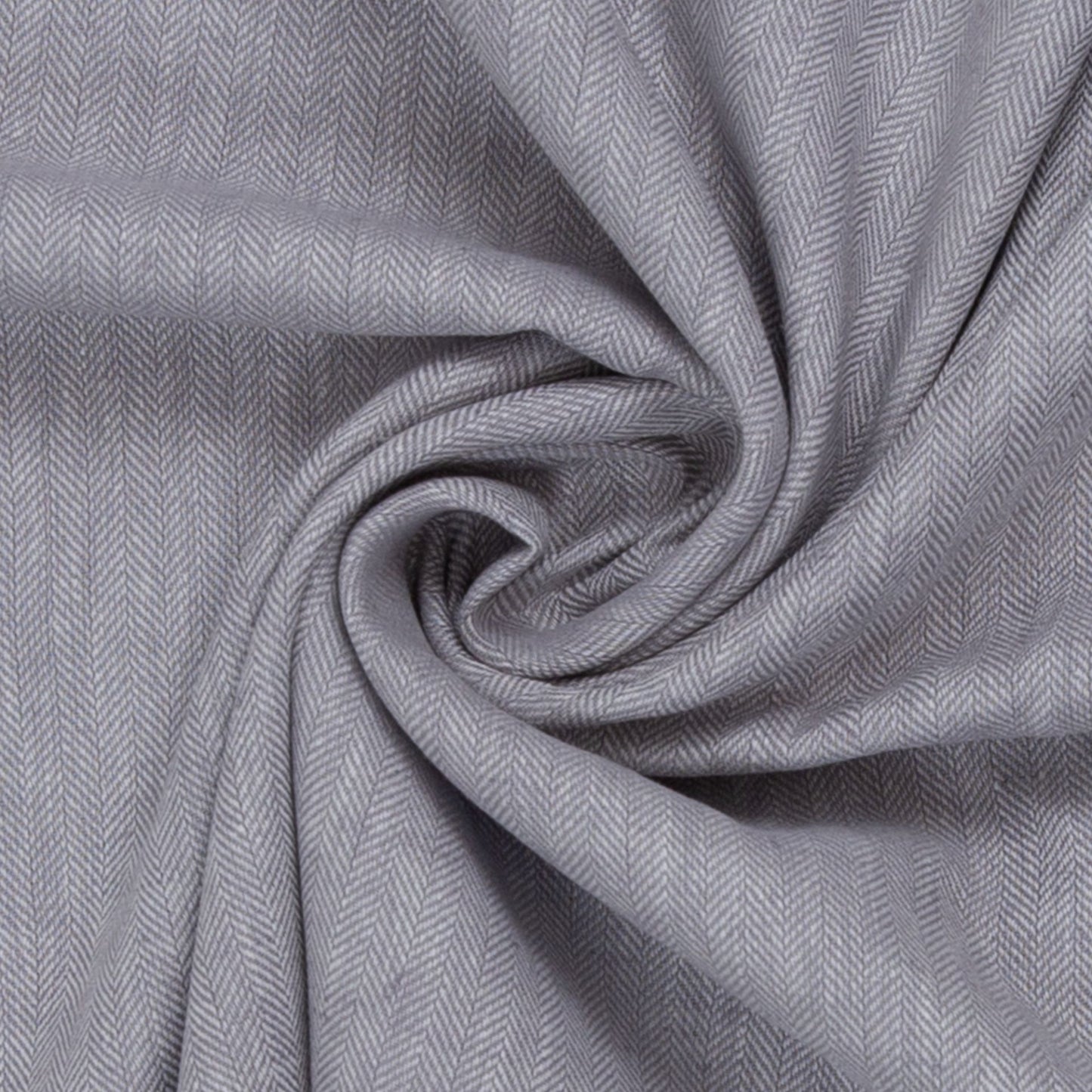 Leinengemisch "Paul- Fischgrätmuster grau"- Swafing