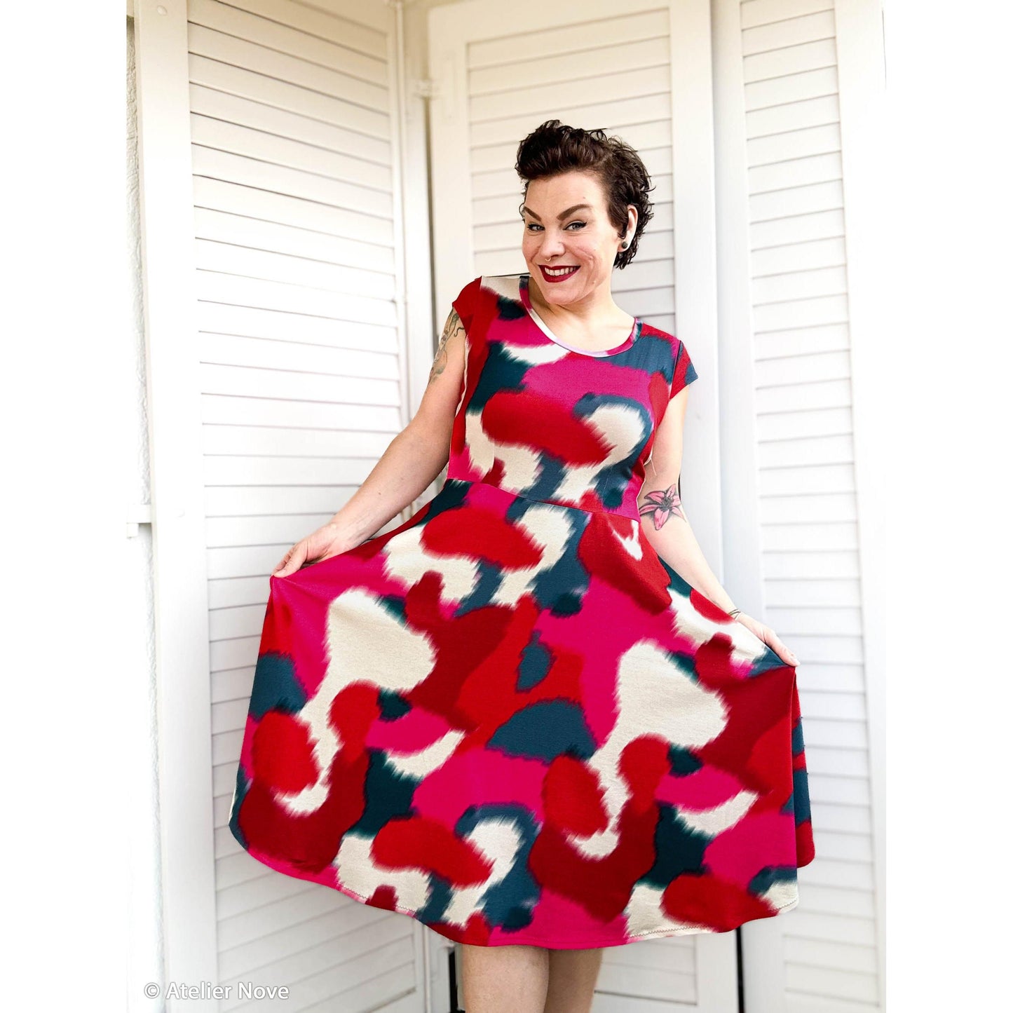 Viscosejersey "Echo of Summer made by colu"  Swafing