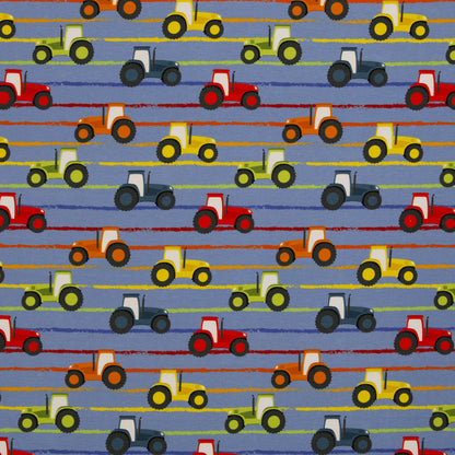 Baumwolljersey "Kids by JaTiJu bunte Trecker" Swafing