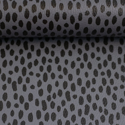 Kunstleder „Brush & Wild Dots“ by Cherry Picking mit modernem handgemaltem Tupfendesign in verschiedenen Farbvarianten – perfekt für Taschen, Accessoires und Wohnprojekte.