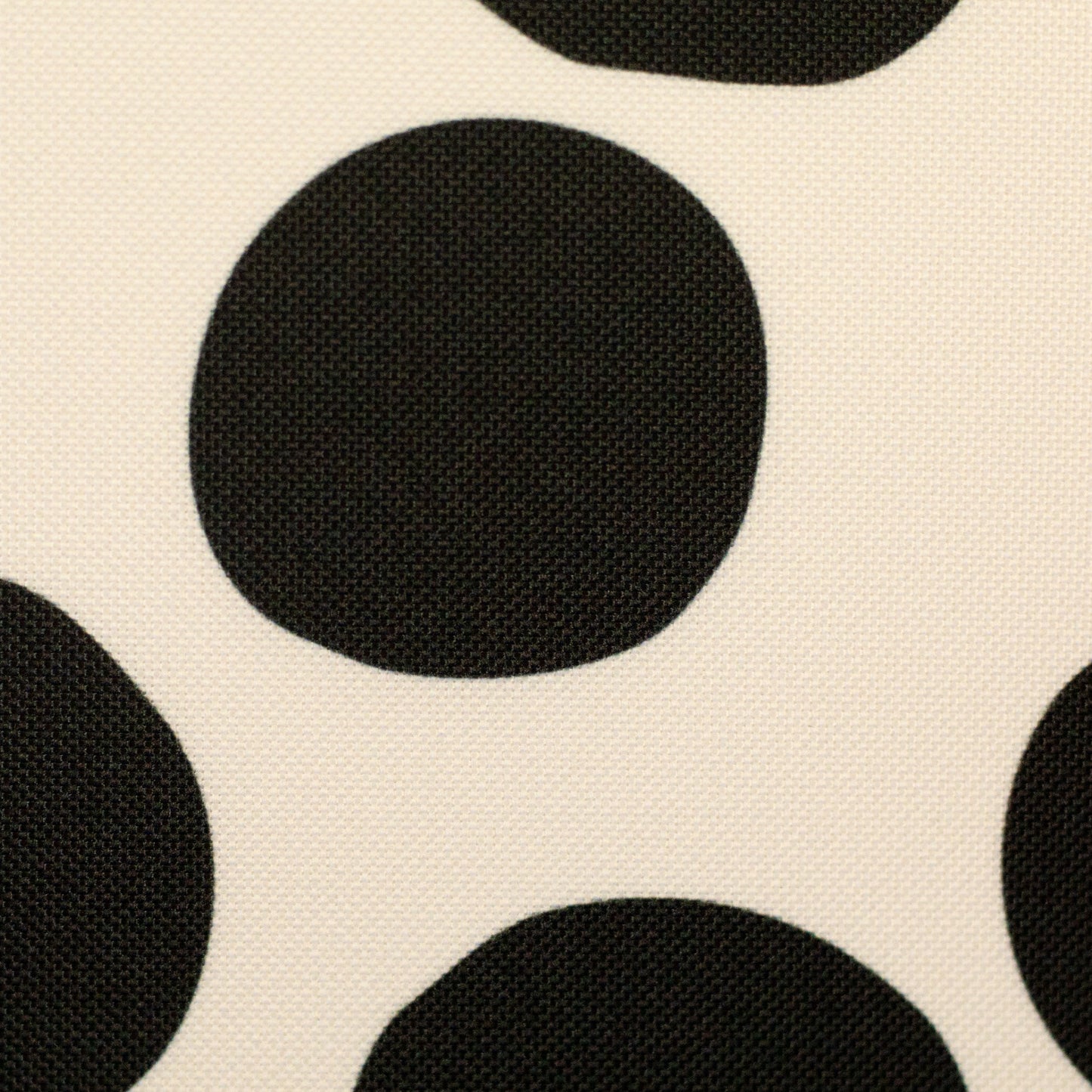 Oxfordgewebe "Big Dots"- Colourful Collection by Cherry Picking, hellbeige/schwarz