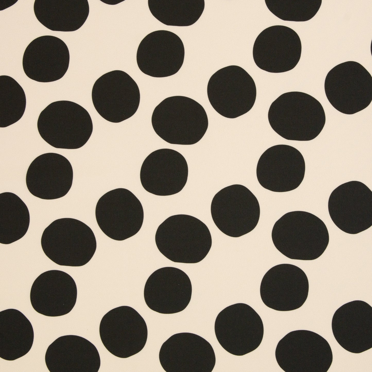 Oxfordgewebe "Big Dots"- Colourful Collection by Cherry Picking, hellbeige/schwarz