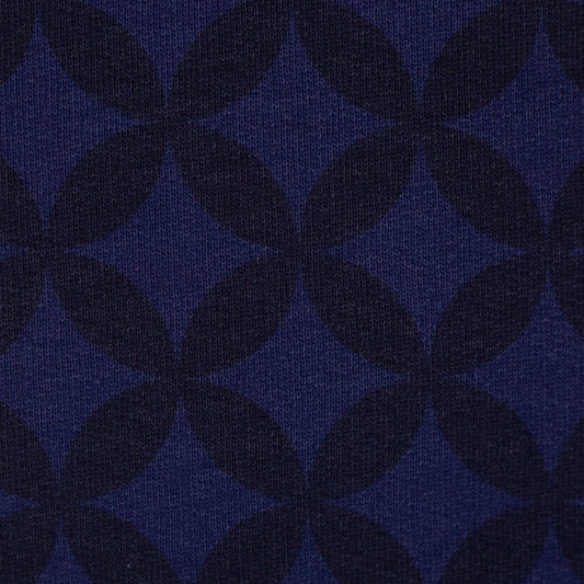 Panel Kombi-Sweat "Chillmas Club  Weihnachtsmann Geometrisches Muster, dunkelblau"- Thorsten Berger