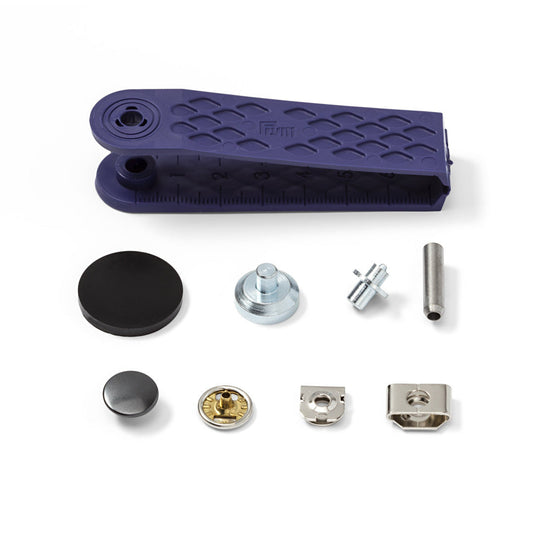 Nähfrei-Hosenhaken und Stege, 13mm, silberfarbig/brüniert