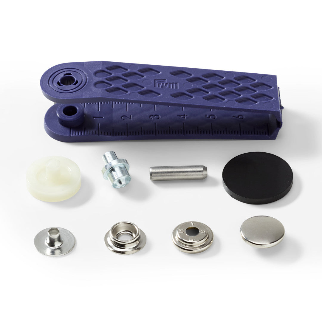 Nähfrei-Druckknopf "Sport & Camping", 15mm, silberfarbig