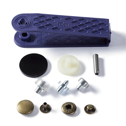 Nähfrei-Druckknopf Anorak, 15mm, altmessing