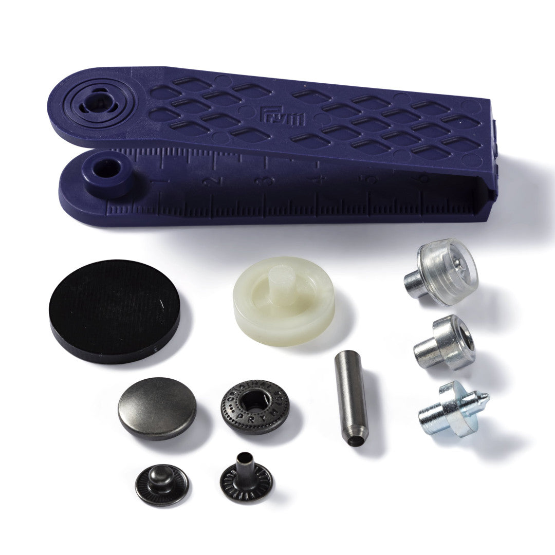 Nähfrei-Druckknopf Anorak, 15mm, alteisen