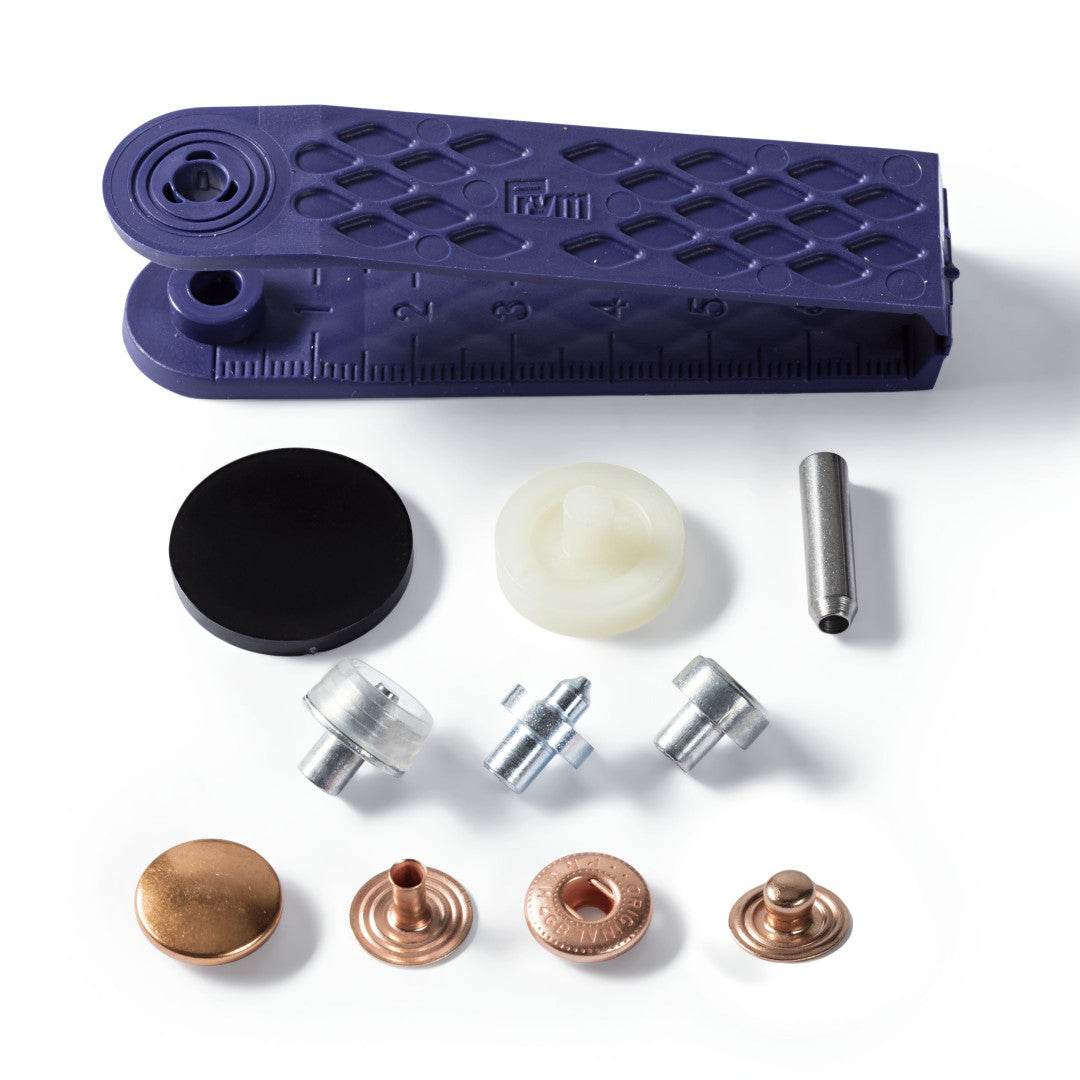 Nähfrei-Druckknopf Anorak, 15mm, kupferfarbig