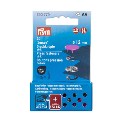 Druckknöpfe Jersey, 12 mm bunt (11Farben)