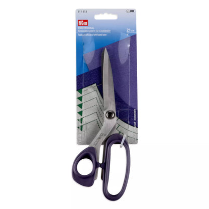 Prym Professional Schneiderschere für Linkshänder 21 cm mit ergonomischem grauem Soft-Griff