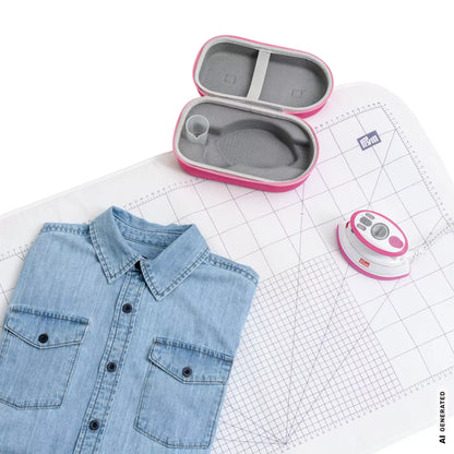 Dampfbügeleisen MINI Set, pink, mit Euro-Schuko-Stecker