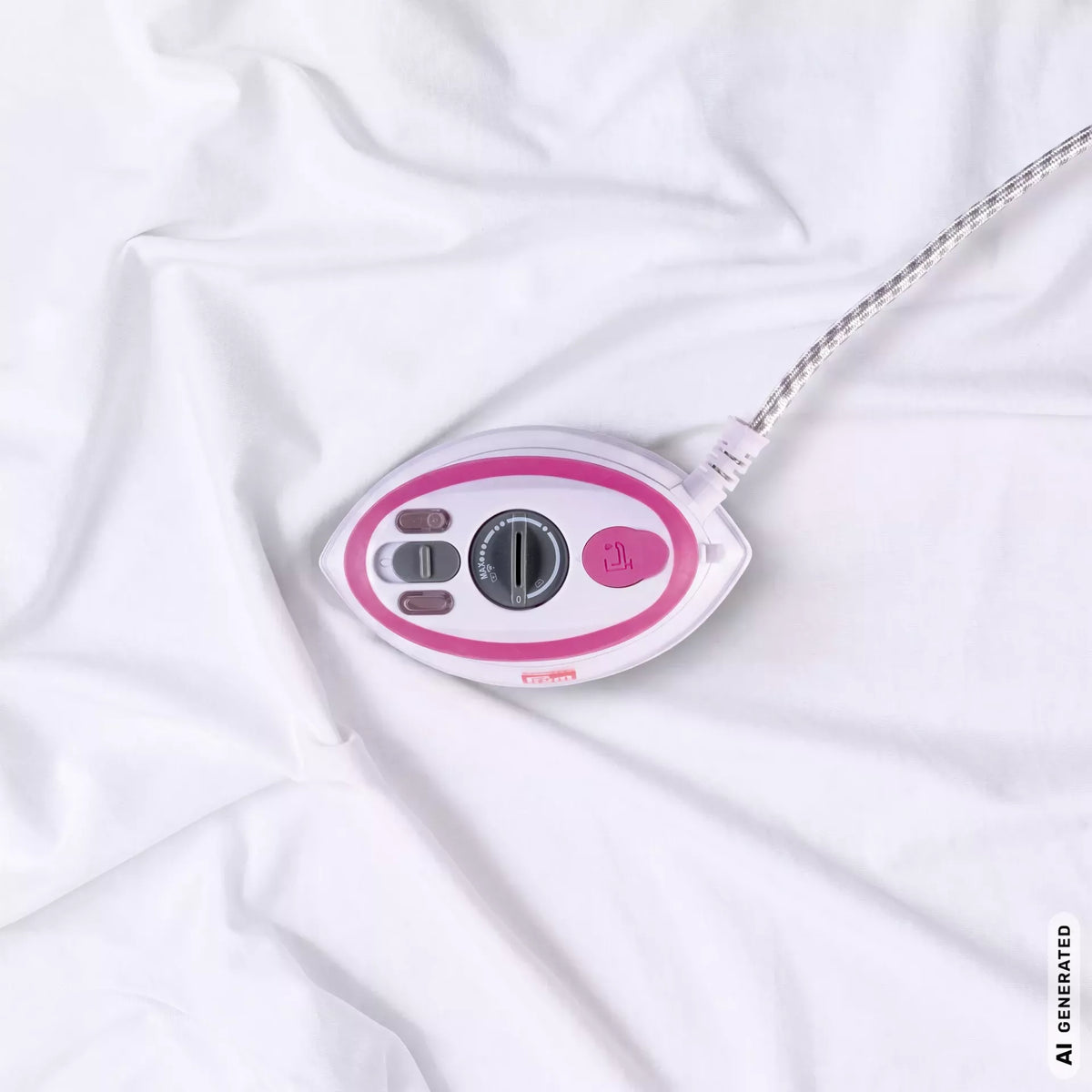Dampfbügeleisen MINI Set, pink, mit Euro-Schuko-Stecker