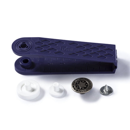 Nähfrei-Jeans-Knöpfe, American Star, 17mm, altsilber