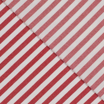 Denim Streifen 1cm rot/weißen - Workweare Look
