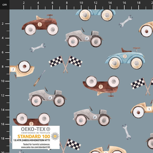 Baumwolljersey- AVALANA  Retro-autos