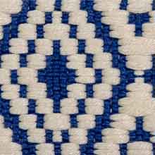 Gurtband "Rauten" Ethnolook zweifarbig, 38mm -Veno