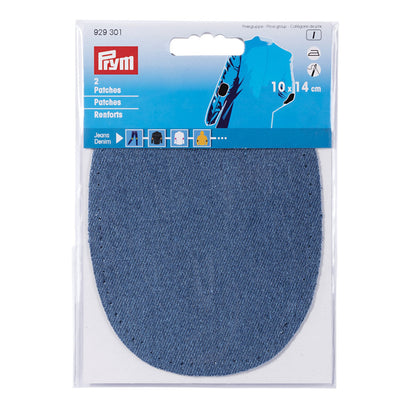 Patches Jeans, aufbügelbar, 10 x 14cm, mittelblau