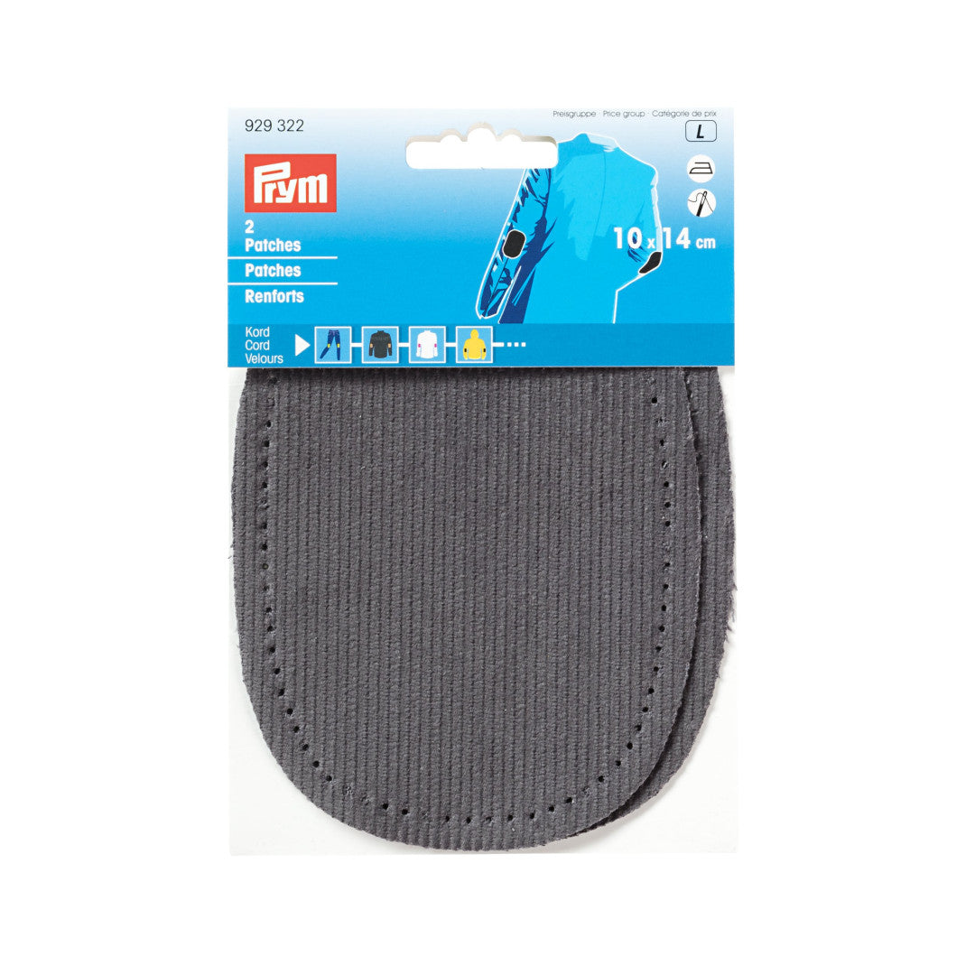 Patches Kord, aufbügelbar, 10 x 14cm, grau