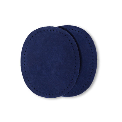 Patches Veloursleder, zum Aufnähen, 9 x 11cm, marine
