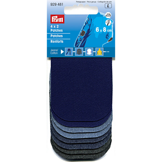 Patches "Mini", Jeans, aufbügelbar, sortiert