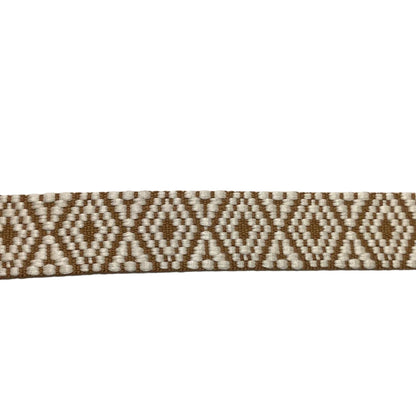 Gurtband "Rauten" Ethnolook zweifarbig, 38mm -Veno
