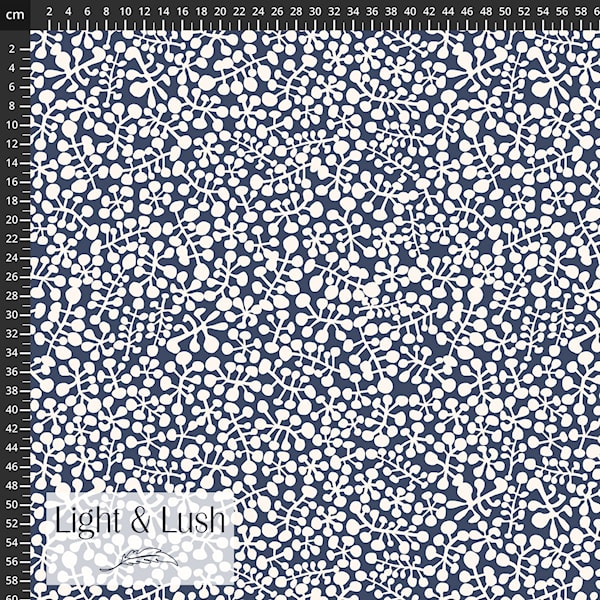 Viscose "Nordischer Blütentanz" -Light & Lush