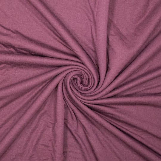 Bio Bambus French Terry – nachhaltig, unglaublich weich,  herrlich bequemy - Mauve Wine