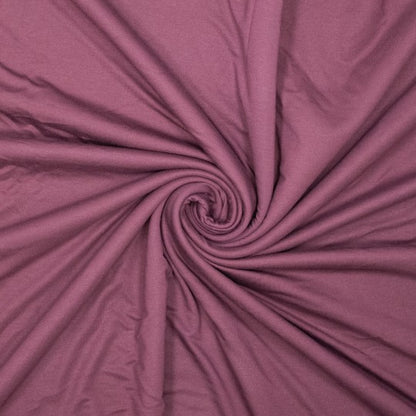 Bio Bambus French Terry – nachhaltig, unglaublich weich,  herrlich bequemy - Mauve Wine