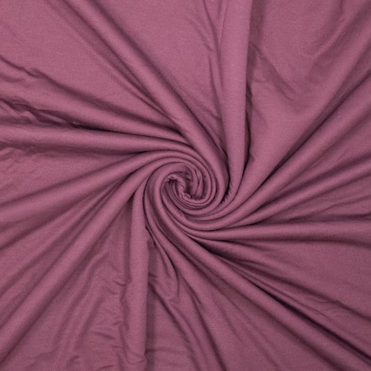 Bio Bambus French Terry – nachhaltig, unglaublich weich,  herrlich bequemy - Mauve Wine