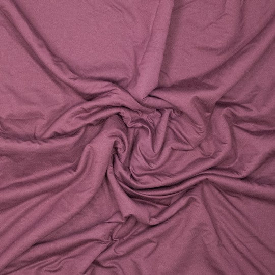 Bio Bambus French Terry – nachhaltig, unglaublich weich,  herrlich bequemy - Mauve Wine