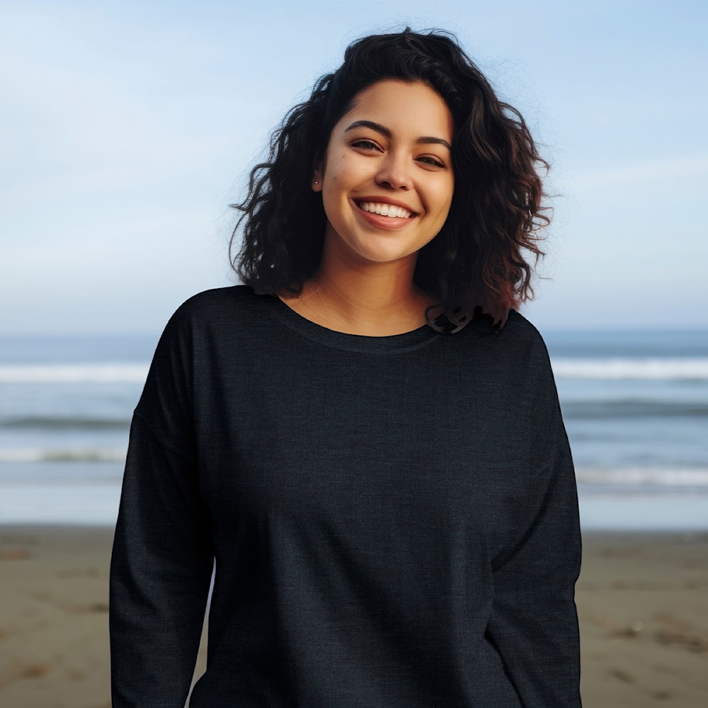 Wolle-Seide Jersey „Navi /Stripes “ – Merino & Silk