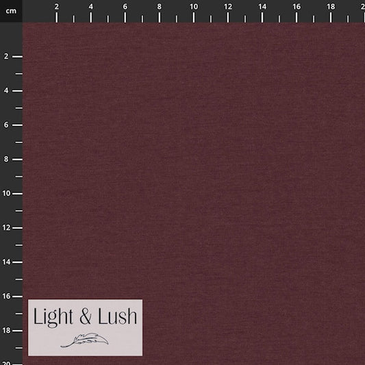 Merinojersey „Dark Rose“ – dunkles Altrosa von Light&Lush