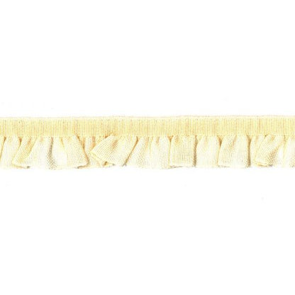 Rüschenband creme elastisch 16 mm breit