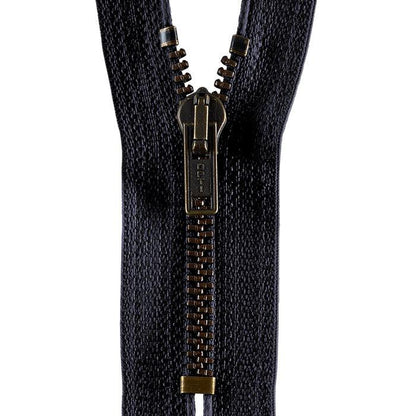 Hosenreißverschluß M40 Werra Antik gold 18cm