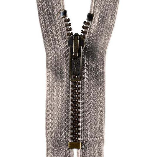 Hosenreißverschluß M40 Werra Antik gold 18cm