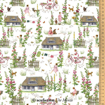 Baumwollstoff „Sommerdorf“ – Daniela Drescher | acufactum