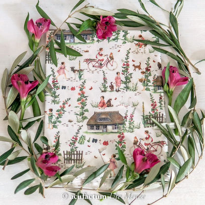 Baumwollstoff „Sommerdorf“ – Daniela Drescher | acufactum