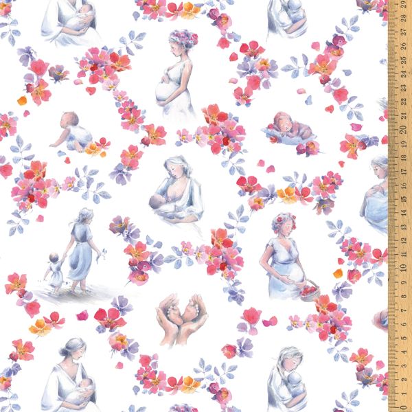 Baumwollstoff "Sei Willkommen"- acufactum